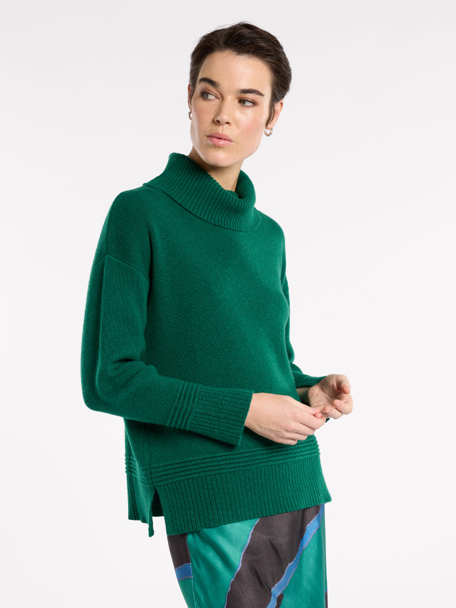 Tuck Detail Rib Knit