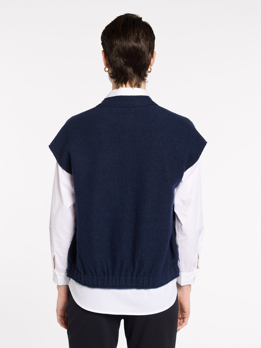 Boxy Boiled Wool Vest – Marco Polo Australia