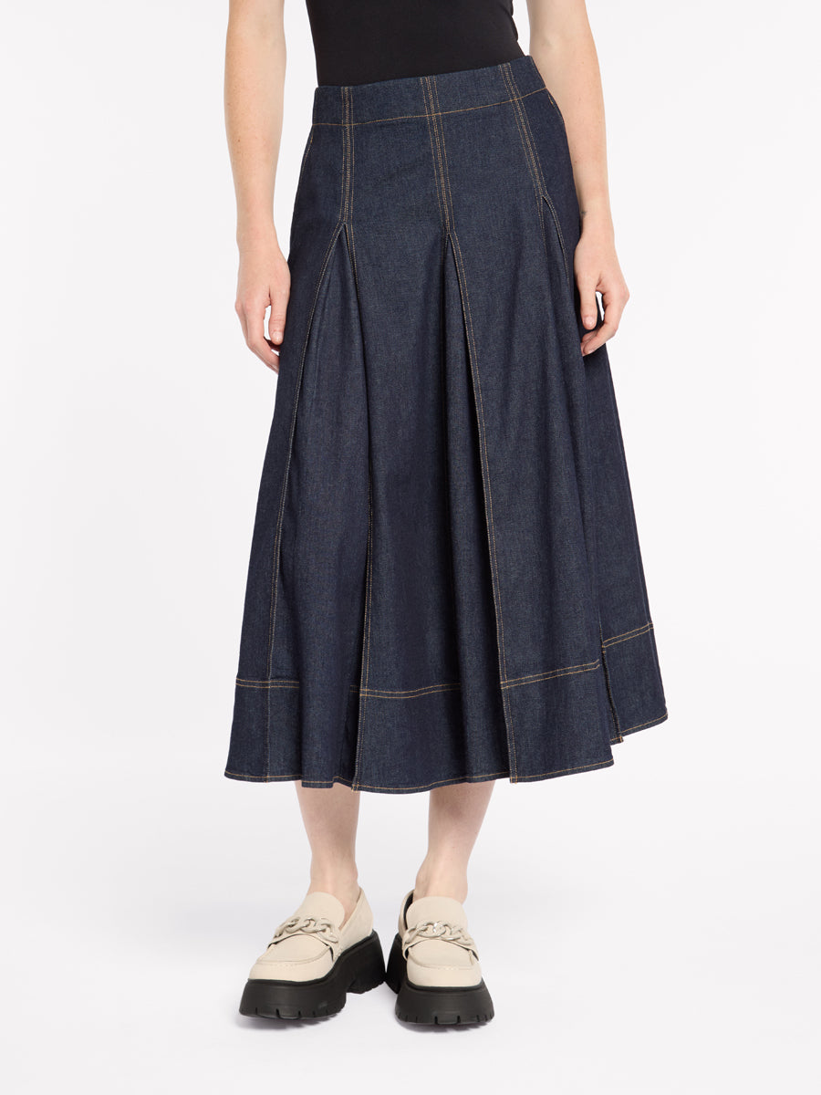 Denim Skirt Pleated Maxi Skirt 50 Long Denim Skirt Australia Urban