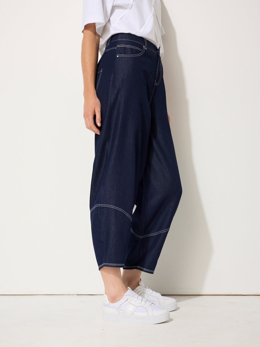 Denim Barrel Leg Pant