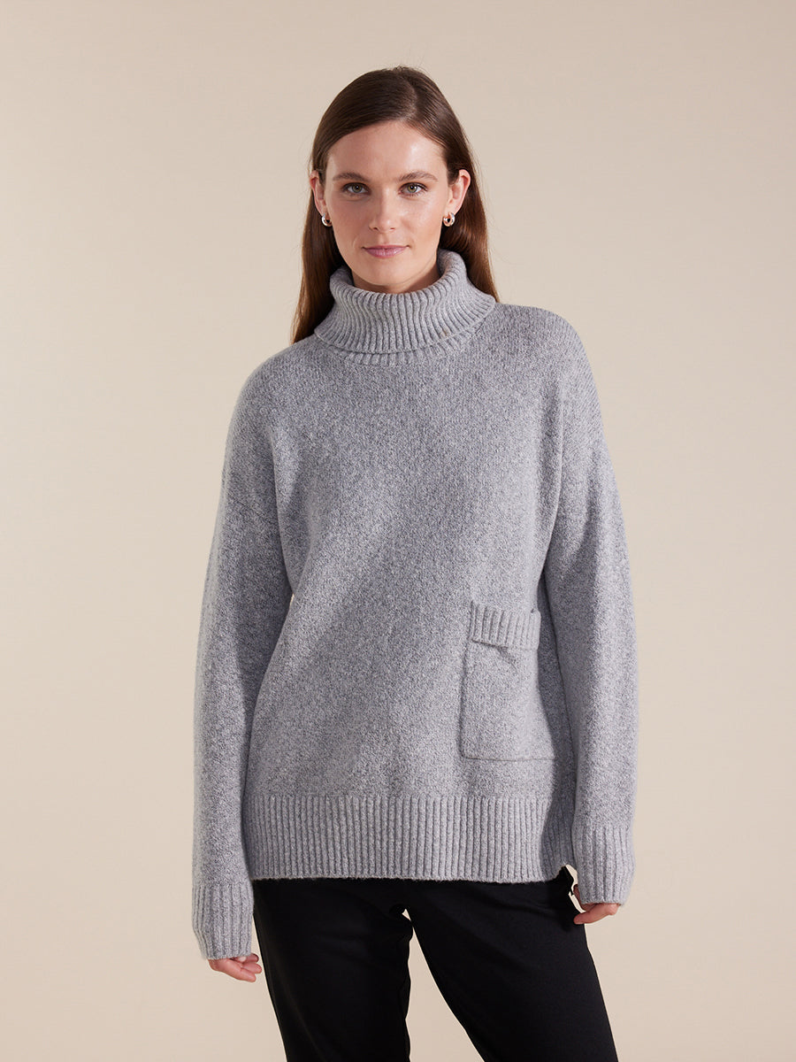 Longline Roll Neck Sweater – Marco Polo Australia