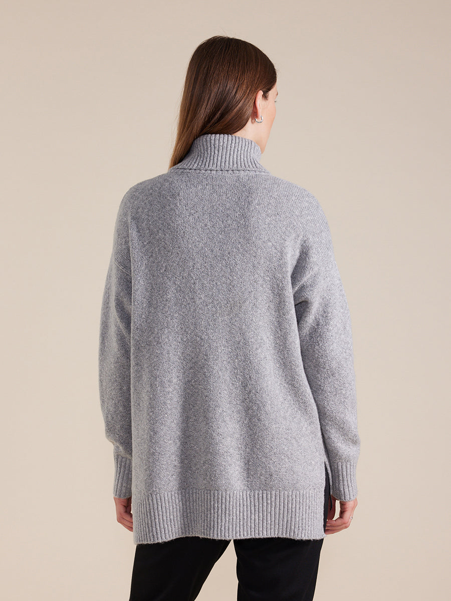 Longline Roll Neck Sweater – Marco Polo Australia